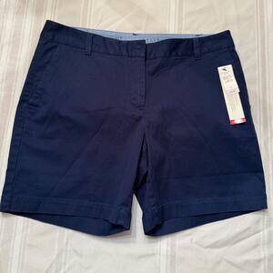 NEW Talbots Weekend Chino Shorts - Navy - Size 8P Petite